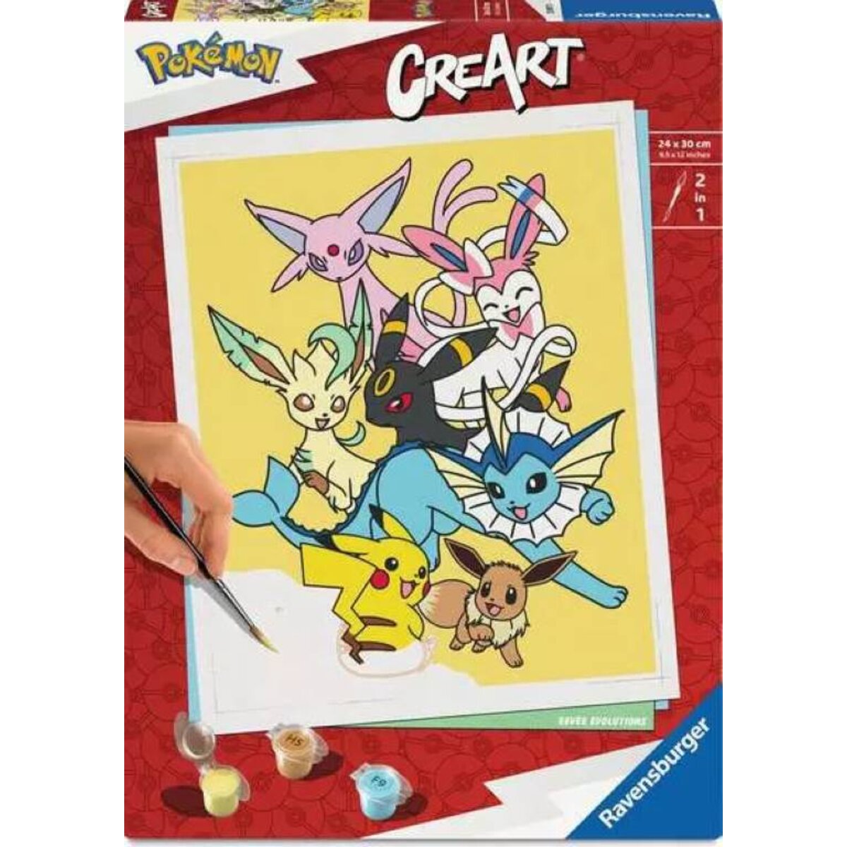 Ravensburger CreArt Malen nach Zahlen Eevee Evolutions