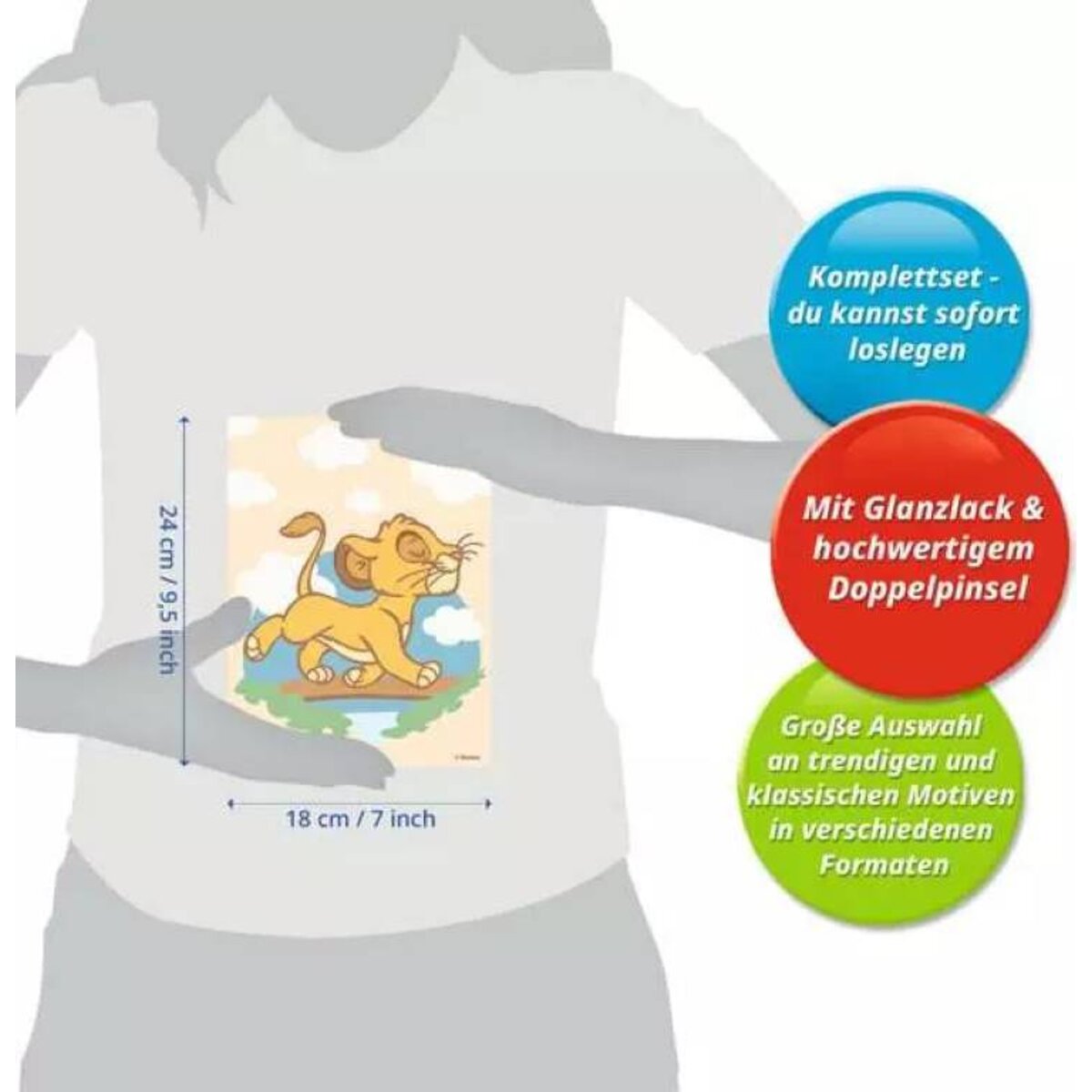 Ravensburger CreArt Malen nach Zahlen Simba