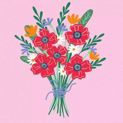 Ravensburger CreArt Malen nach Zahlen Mohnblumenstrauß