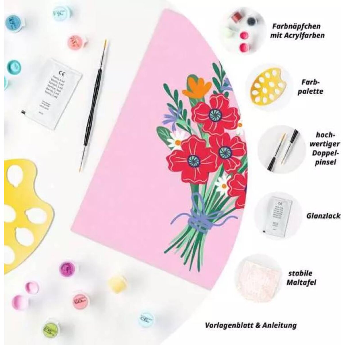 Ravensburger CreArt Malen nach Zahlen Mohnblumenstrauß