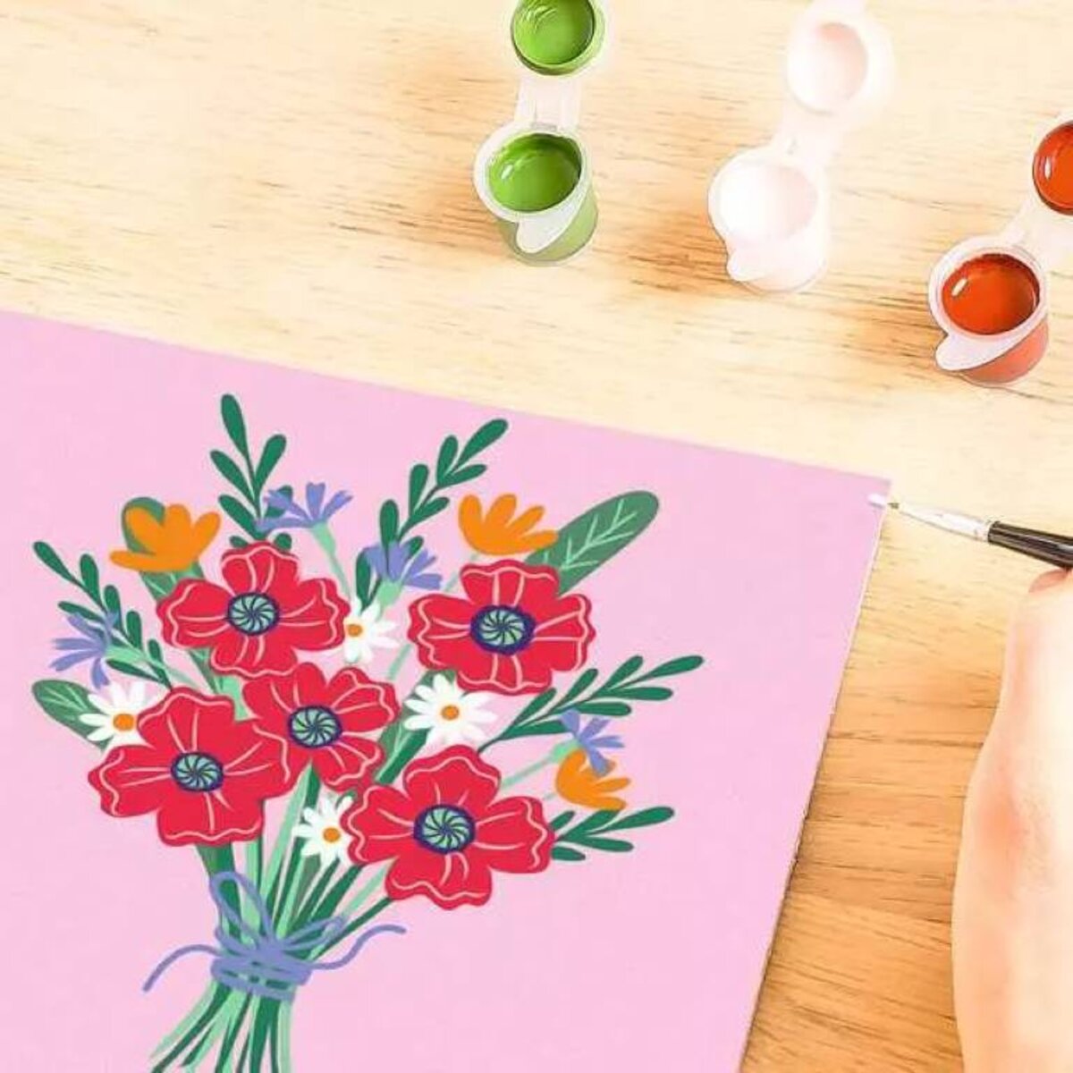 Ravensburger CreArt Malen nach Zahlen Mohnblumenstrauß