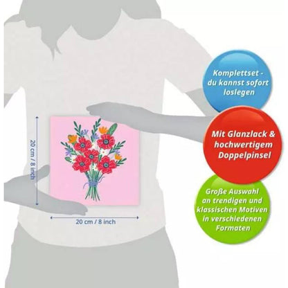 Ravensburger CreArt Malen nach Zahlen Mohnblumenstrauß