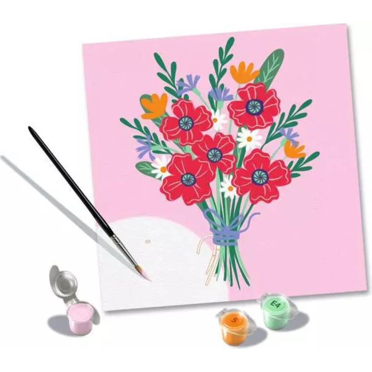 Ravensburger CreArt Malen nach Zahlen Mohnblumenstrauß