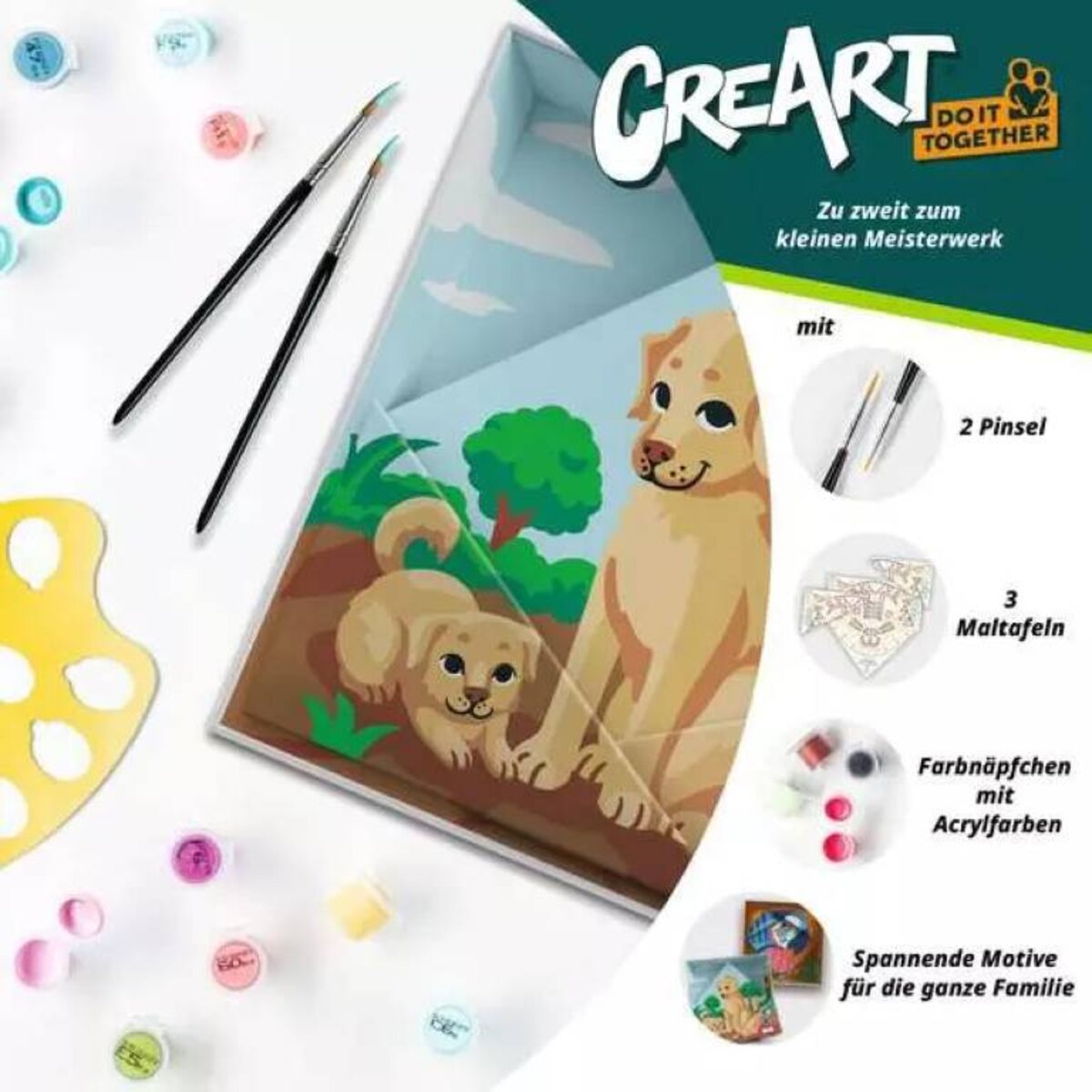Ravensburger CreArt Malen nach Zahlen Hunde