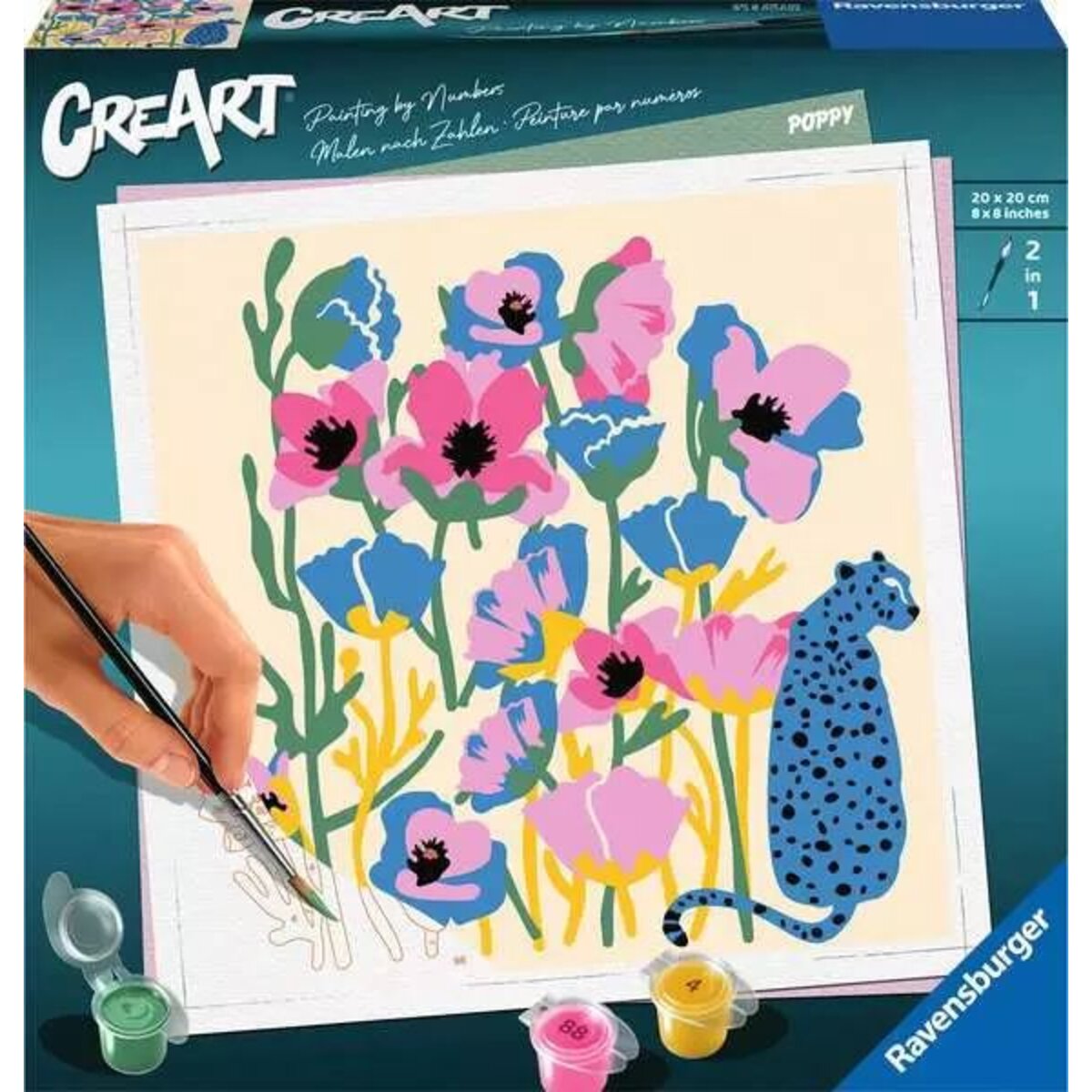 Ravensburger CreArt Poppy - Malen nach Zahlen für Erwachsene