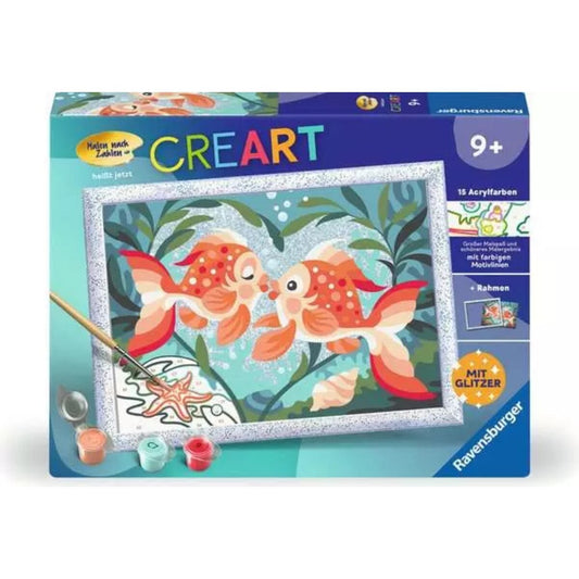 Ravensburger CreArt Verliebte Fische Malen nach Zahlen 24 x 18 cm