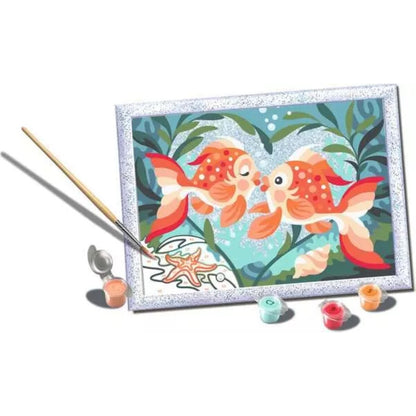 Ravensburger CreArt Verliebte Fische Malen nach Zahlen 24 x 18 cm