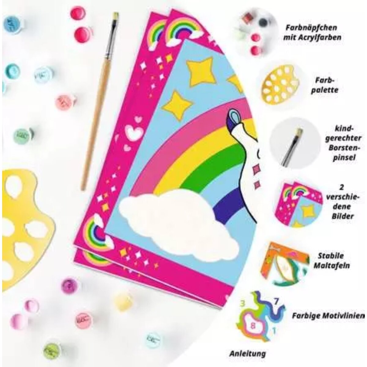 Ravensburger CreArt Zauberponys mit Regenbogen