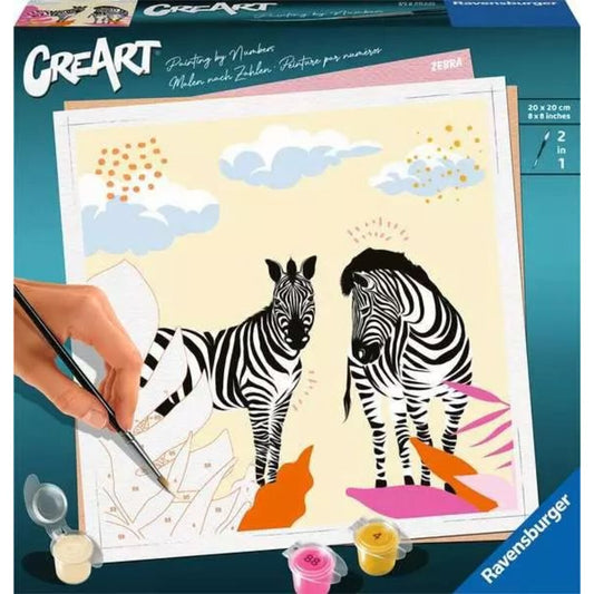 Ravensburger CreArt Zebra - Malen nach Zahlen für Erwachsene