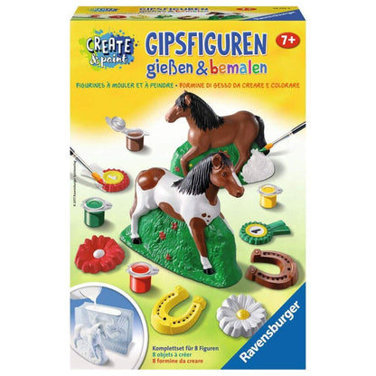 Ravensburger Create & Paint Pferd Gipsfiguren gießen und bemalen