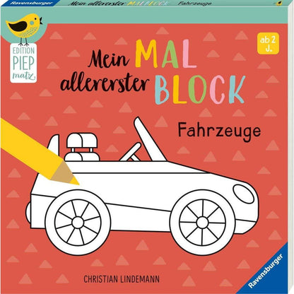 Ravensburger Edition Piepmatz, Mein allererster Malblock - Fahrzeuge