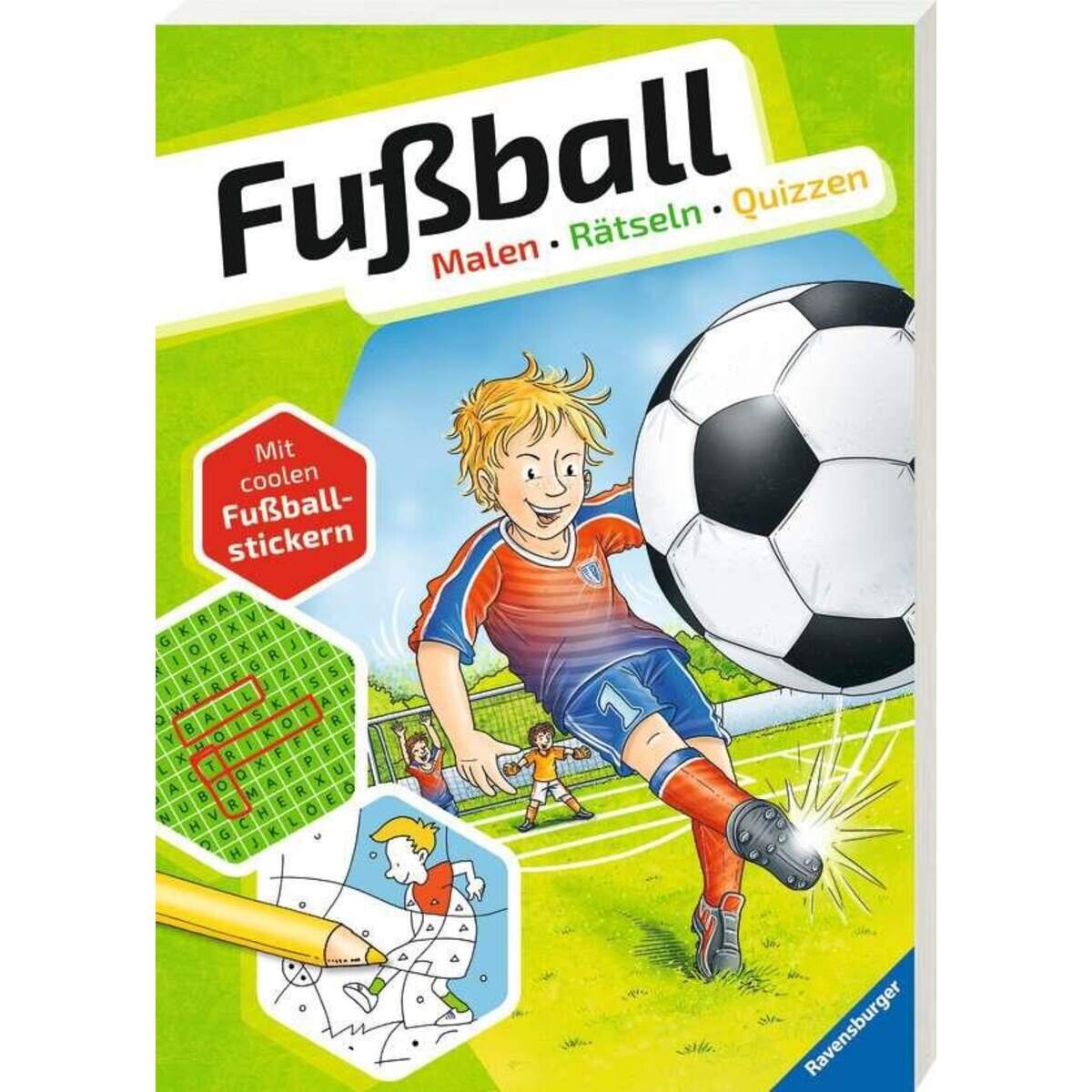 Ravensburger Fußball. Malen-Rätseln-Quizzen