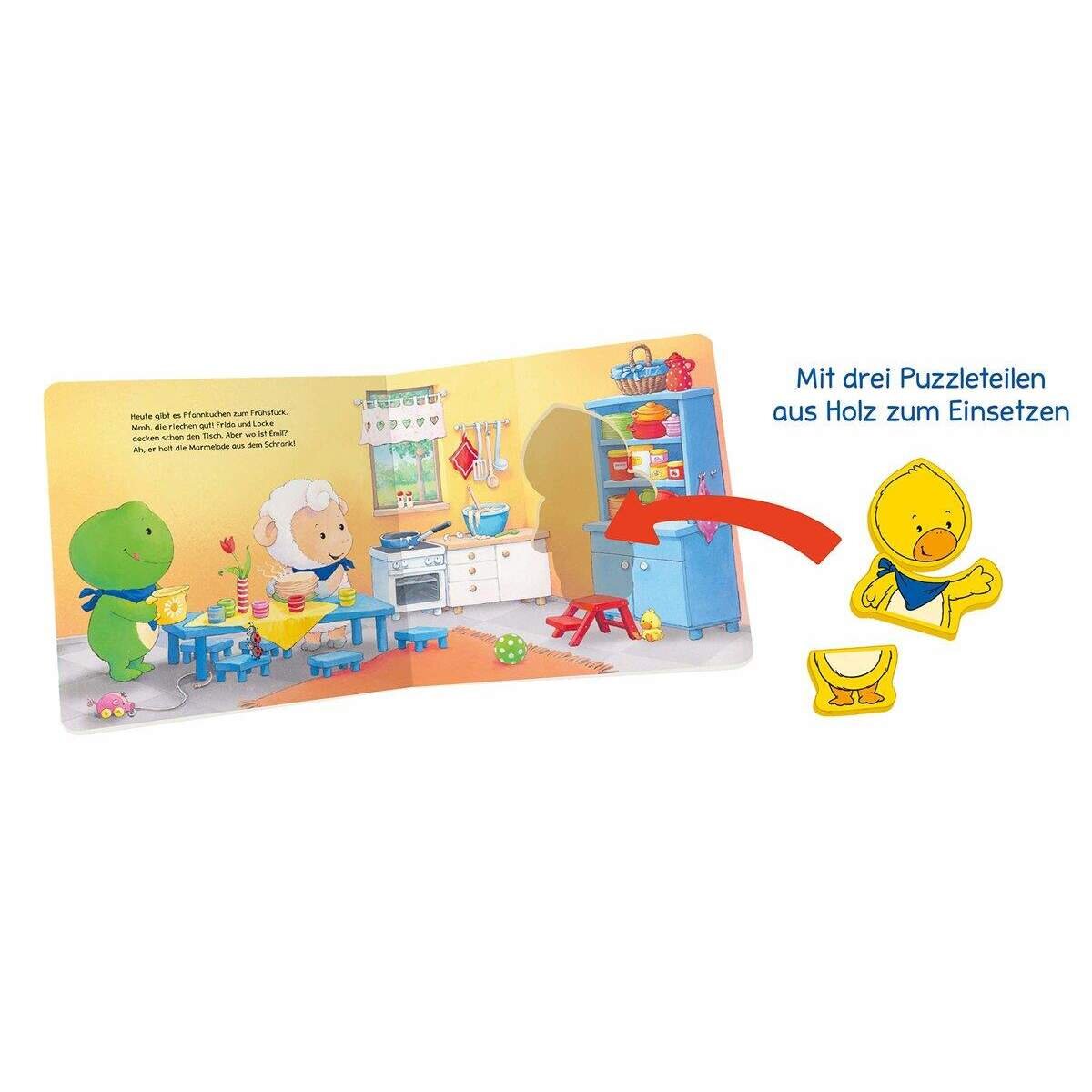 Ravensburger Hallo, Emil Ente! Mein erstes Holzpuzzle-Buch: Ab 24 Monate