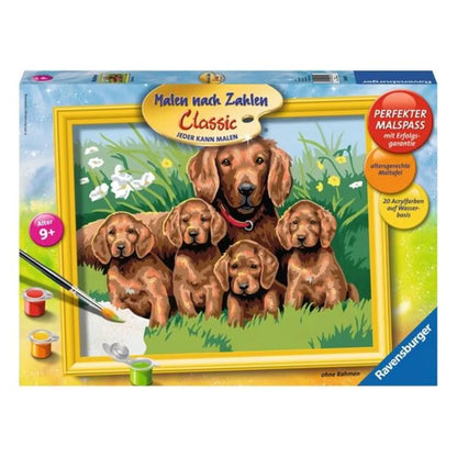 Ravensburger Hundefamilie, Malen nach Zahlen