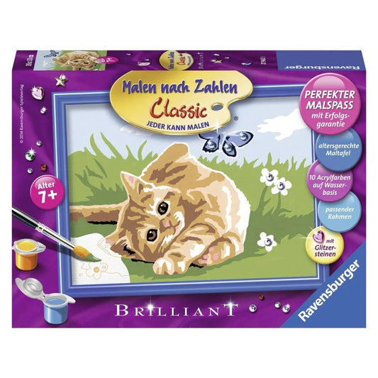 Ravensburger Kätzchen mit Schmetterling Malen nach Zahlen