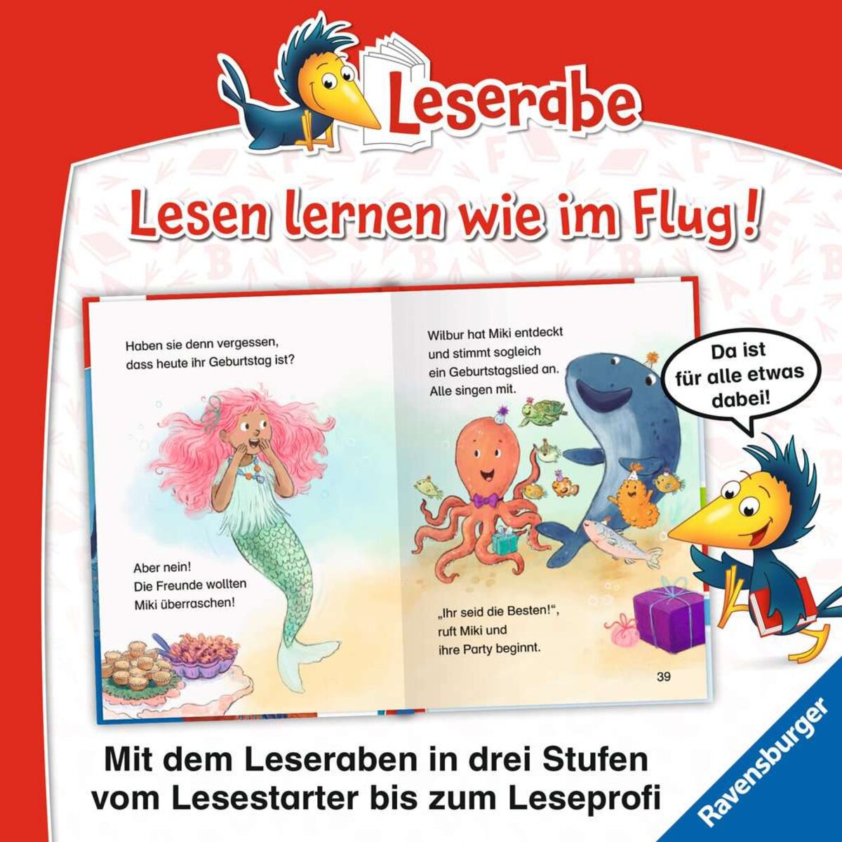 Ravensburger Leserabe - 1. Lesestufe: Meermädchen Miki feiert Geburtstag