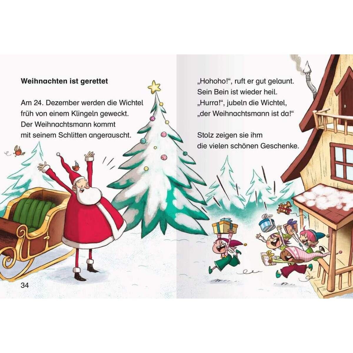 Ravensburger Leserabe - 1. Lesestufe: Wichtel Wolle rettet Weihnachten