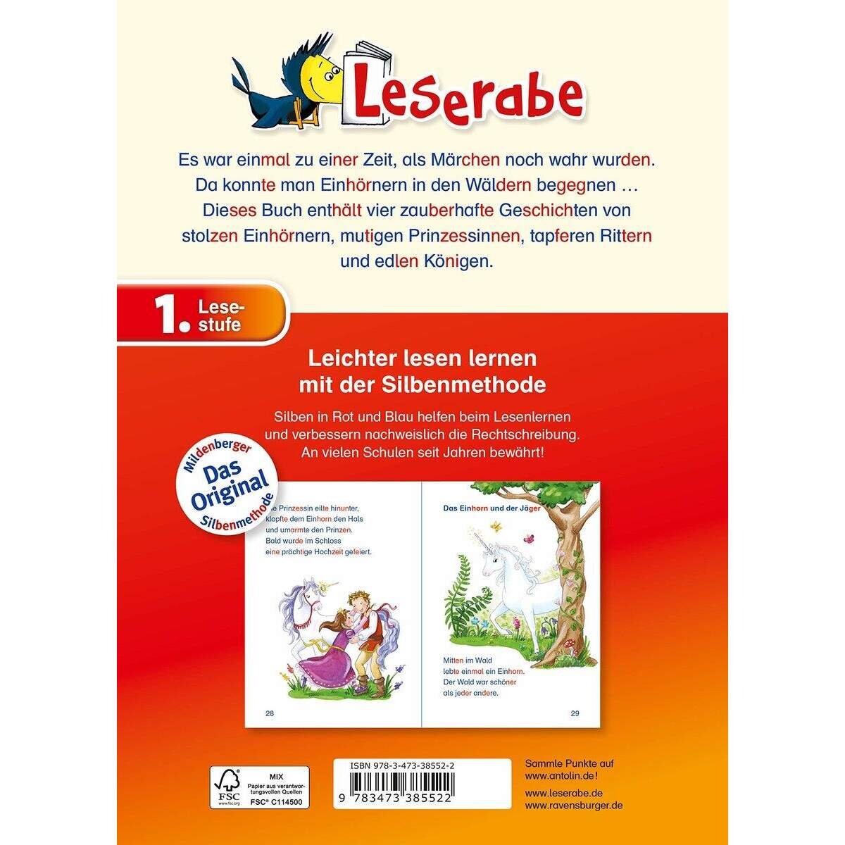 Ravensburger Leserabe 1. Klasse - Einhorngeschichten