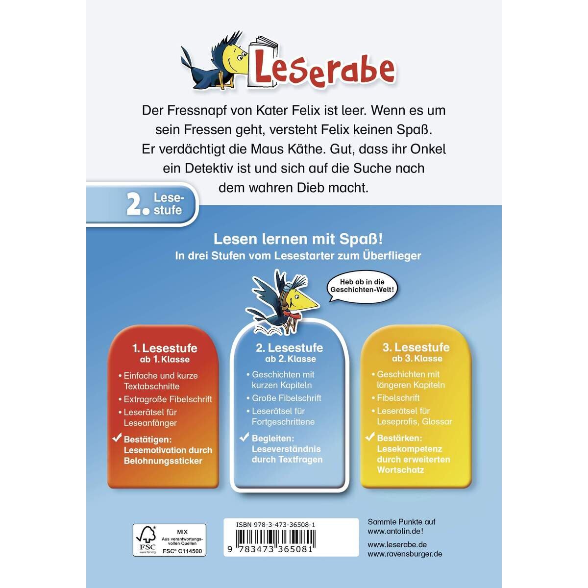 Ravensburger Leserabe 2. Klasse - Ein Fall für den Mäusedetektiv