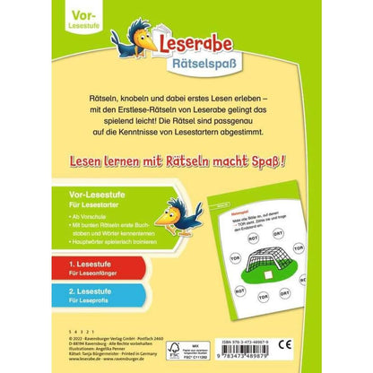 Ravensburger Leserabe: Erstleserätsel für Lesestarter (Vor-Lesestufe)
