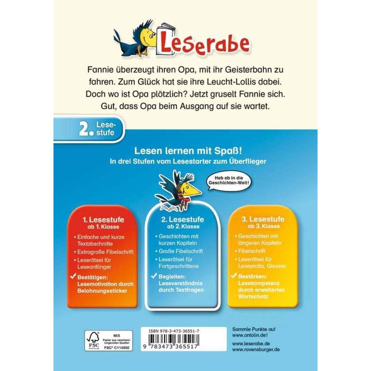 Ravensburger Leserabe Glühwürmchen in der Geisterbahn