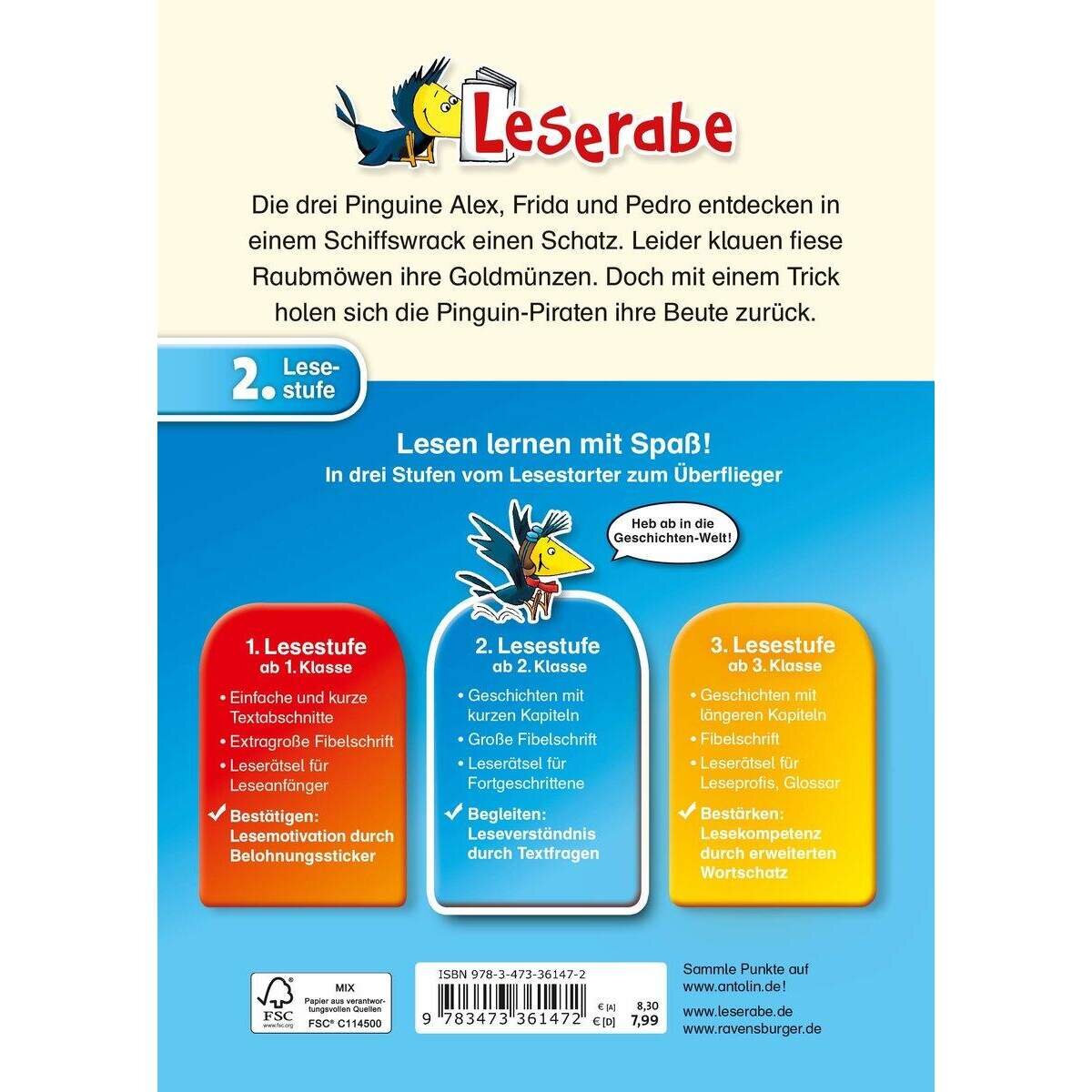 Ravensburger Leserabe Lesestufe 2 - Die Pinguin-Piraten