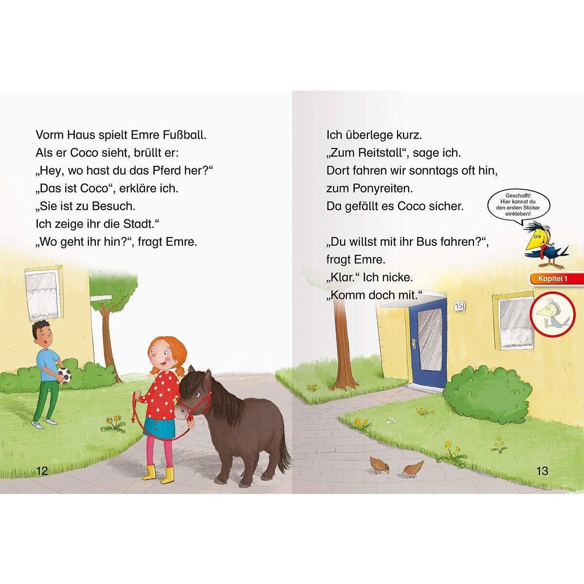 Ravensburger Leserabe Stufe 1 - Ein Pony auf dem Balkon