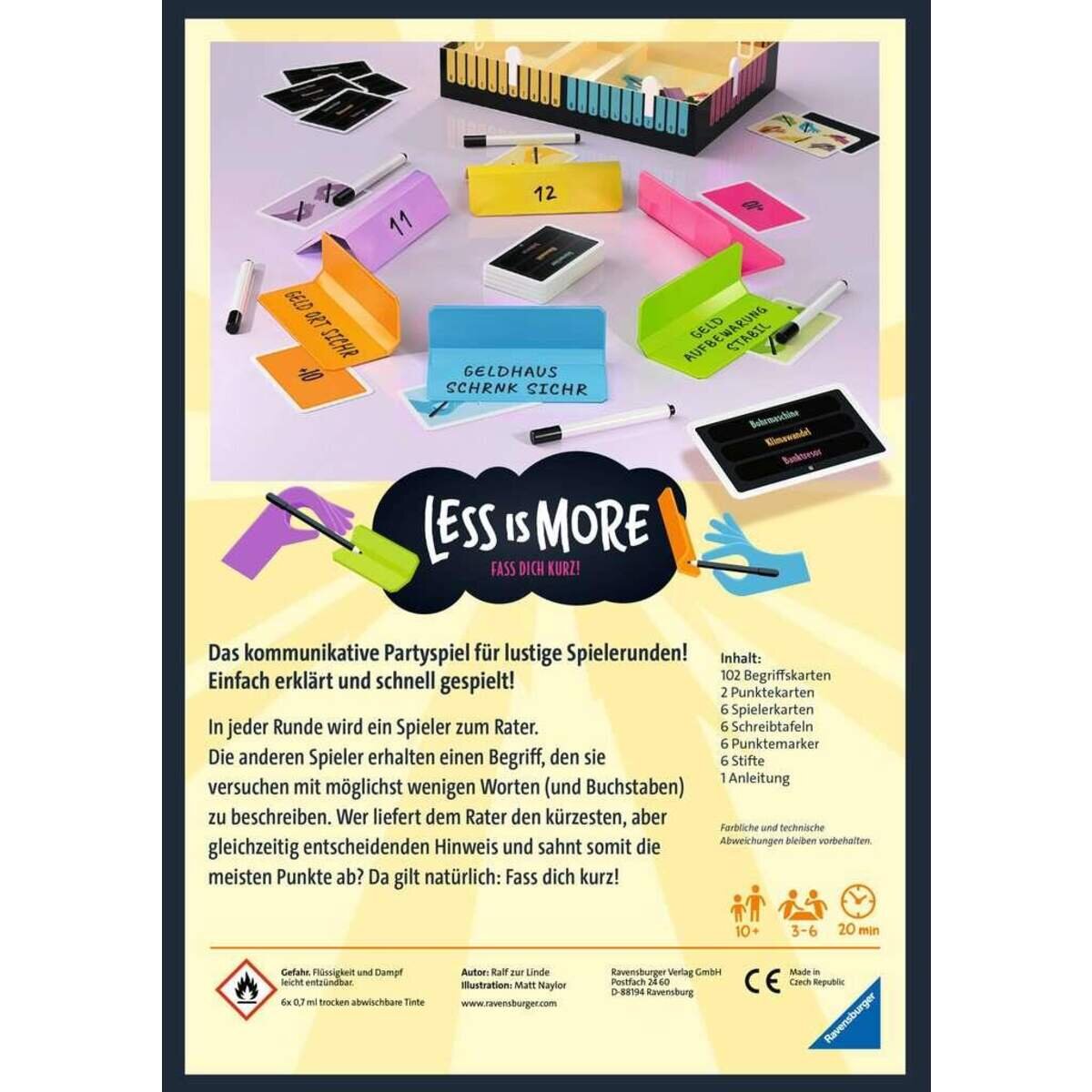 Ravensburger Less is More – Fass’ dich kurz, denn weniger ist mehr!