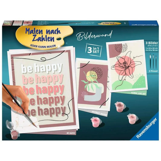 Ravensburger Malen nach Zahlen - Bilderwand-Set 3 in 1