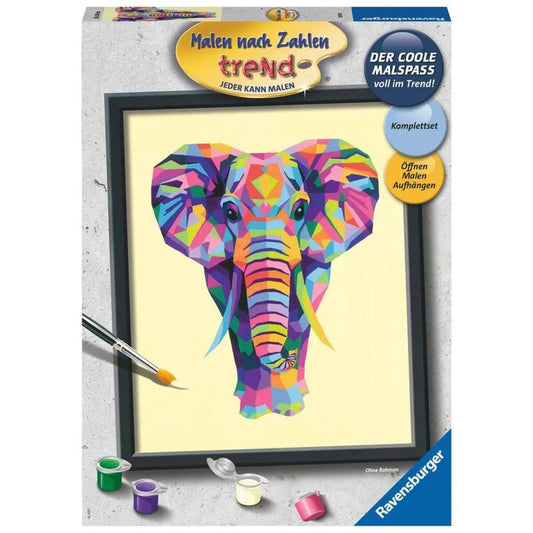 Ravensburger Malen nach Zahlen – Bunter Elefant