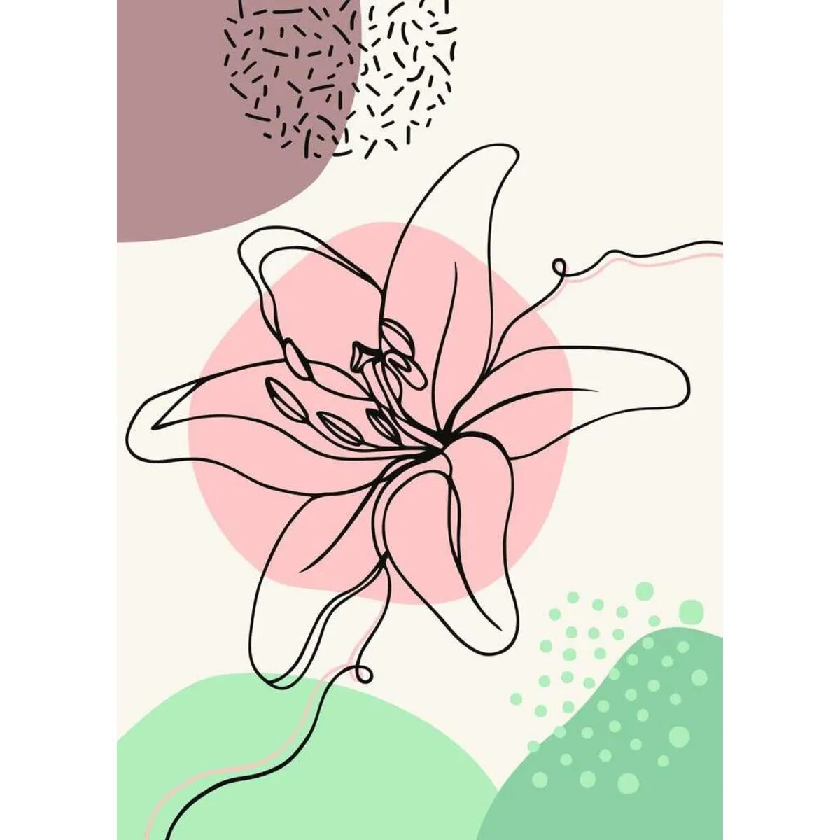 Ravensburger Malen nach Zahlen - Floral Line Art