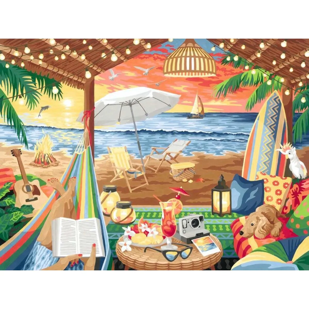 Ravensburger Malen nach Zahlen - Cozy Cabana