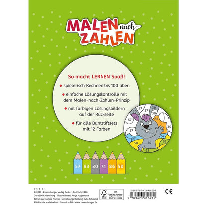 Ravensburger Malen nach Zahlen, 2. Klasse: Rechnen bis 100