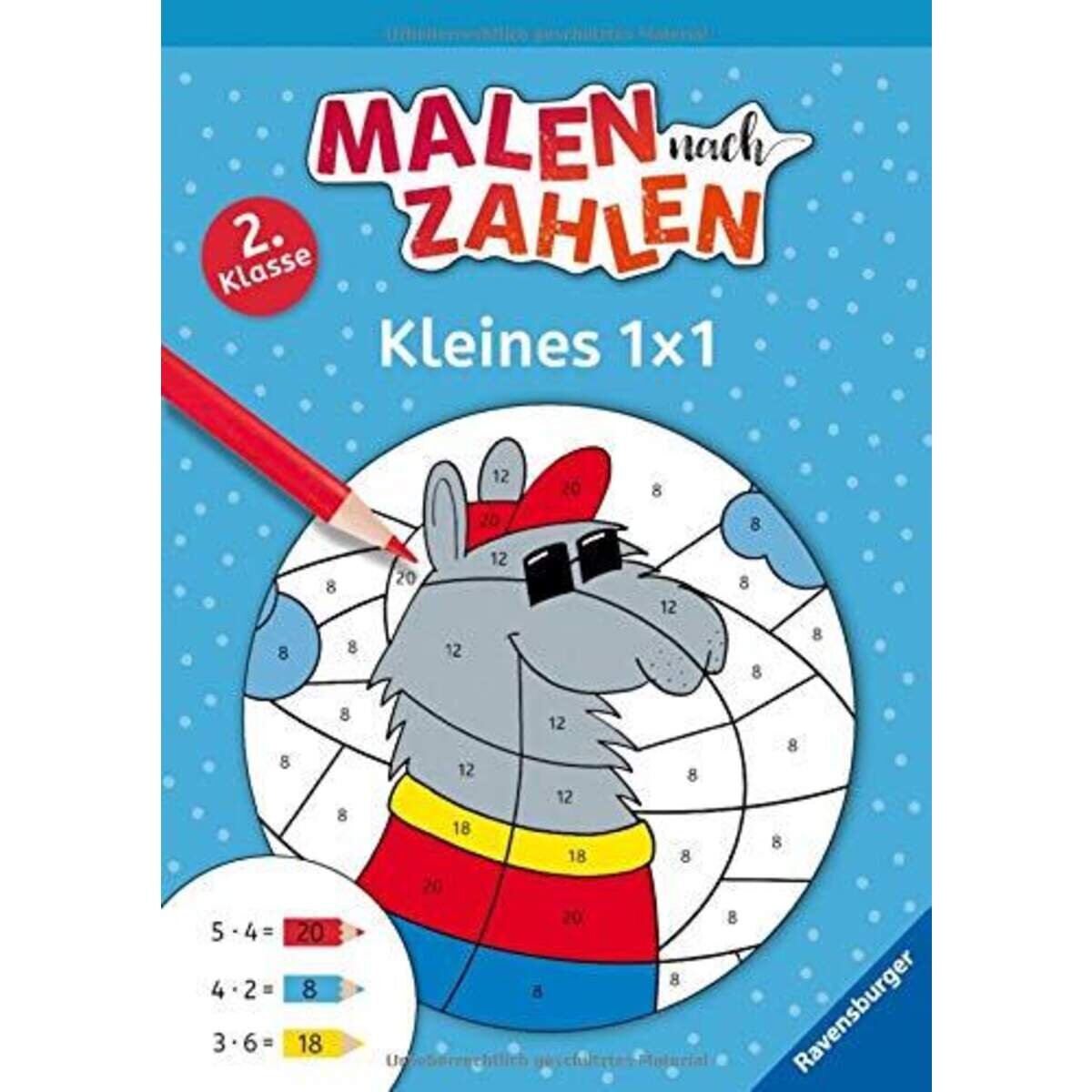 Ravensburger Malen nach Zahlen, 2. Klasse: Kleines 1 x 1