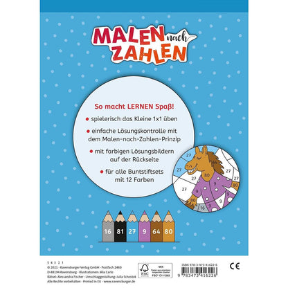 Ravensburger Malen nach Zahlen, 2. Klasse: Kleines 1 x 1