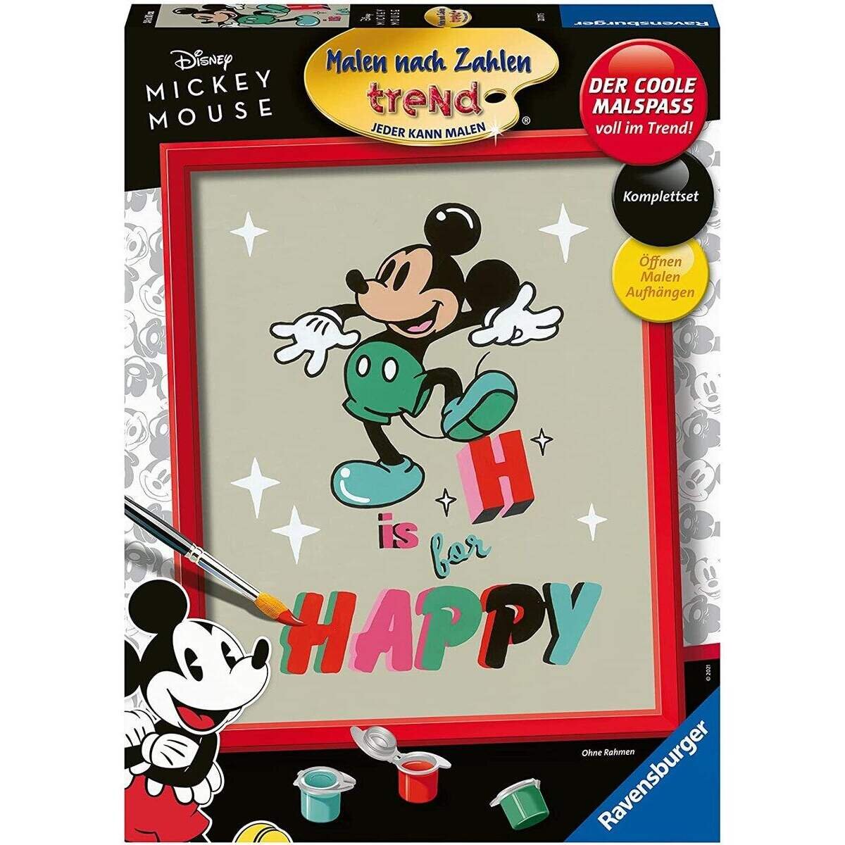 Ravensburger Malen nach Zahlen 20011 – Disney Mickey Mouse - H is for Happy