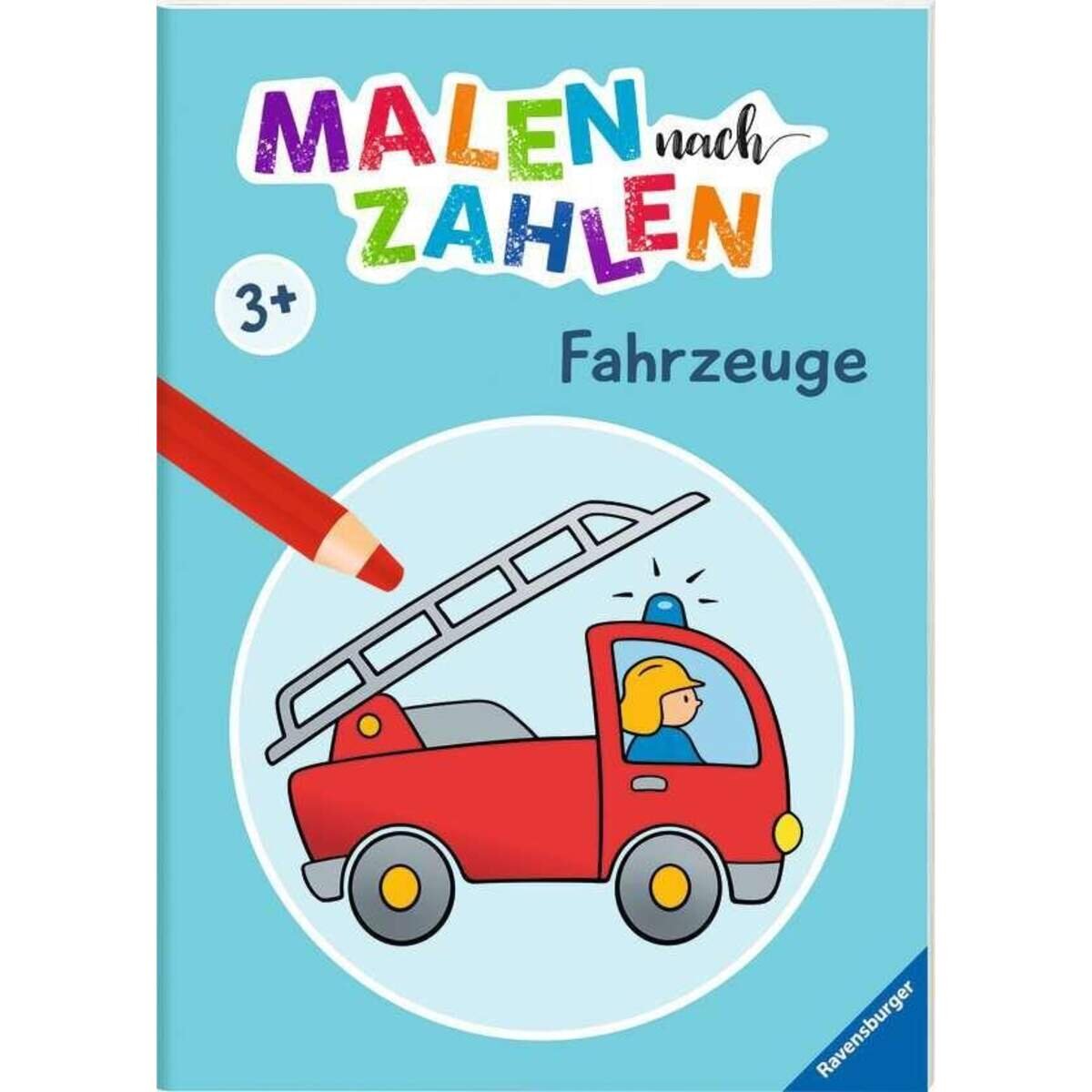 Ravensburger Malen nach Zahlen ab 3 Jahre Fahrzeuge