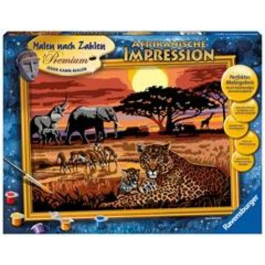 Ravensburger Malen nach Zahlen Afrikanische Impression