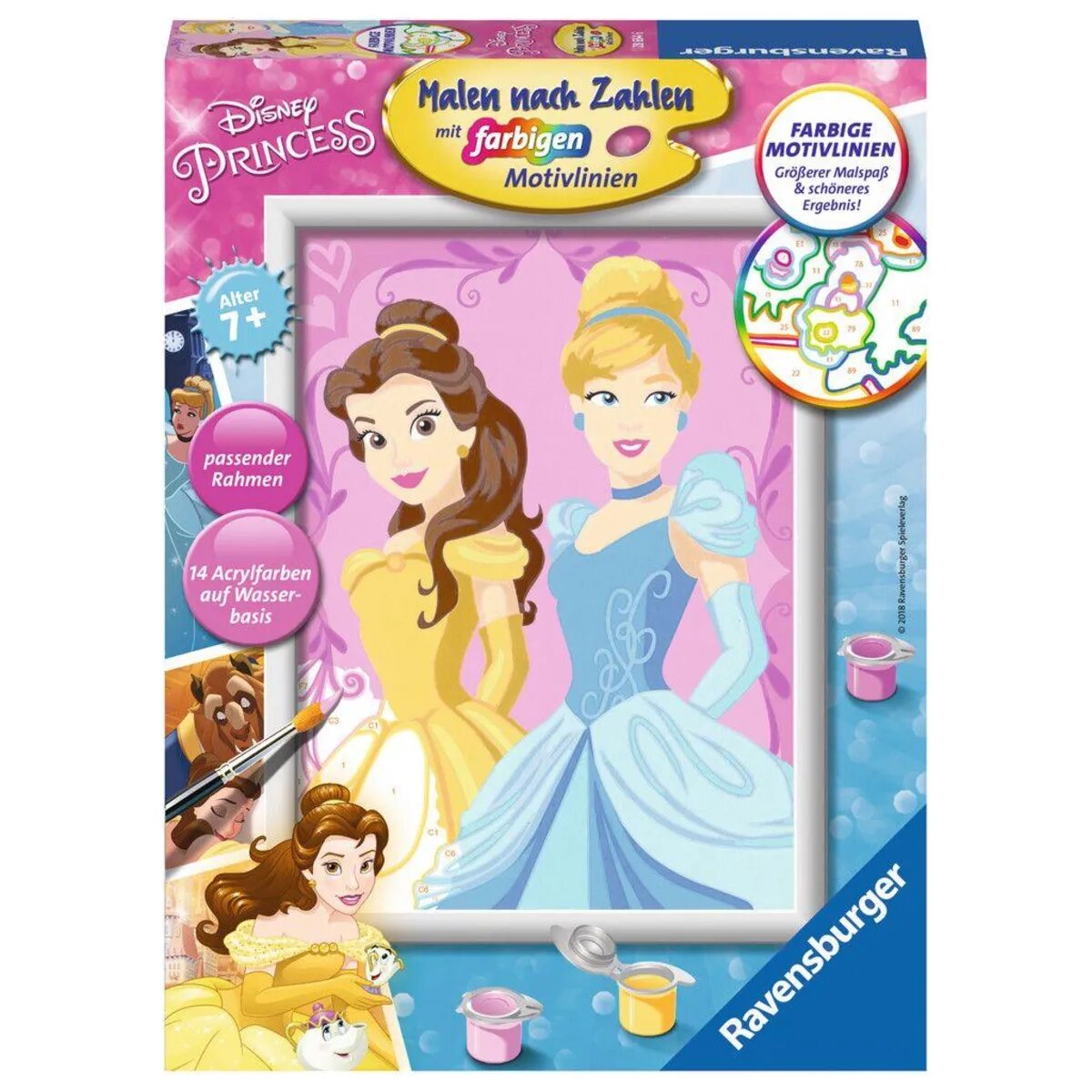 Ravensburger Malen nach Zahlen Belle & Cinderella