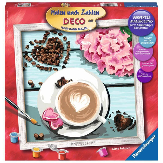 Ravensburger Malen nach Zahlen Deco Kaffeeliebe