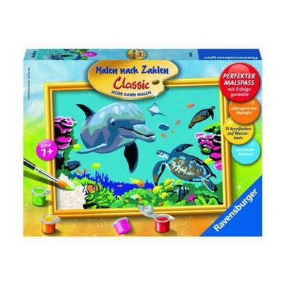 Ravensburger Malen nach Zahlen Delfin und Schildkröte