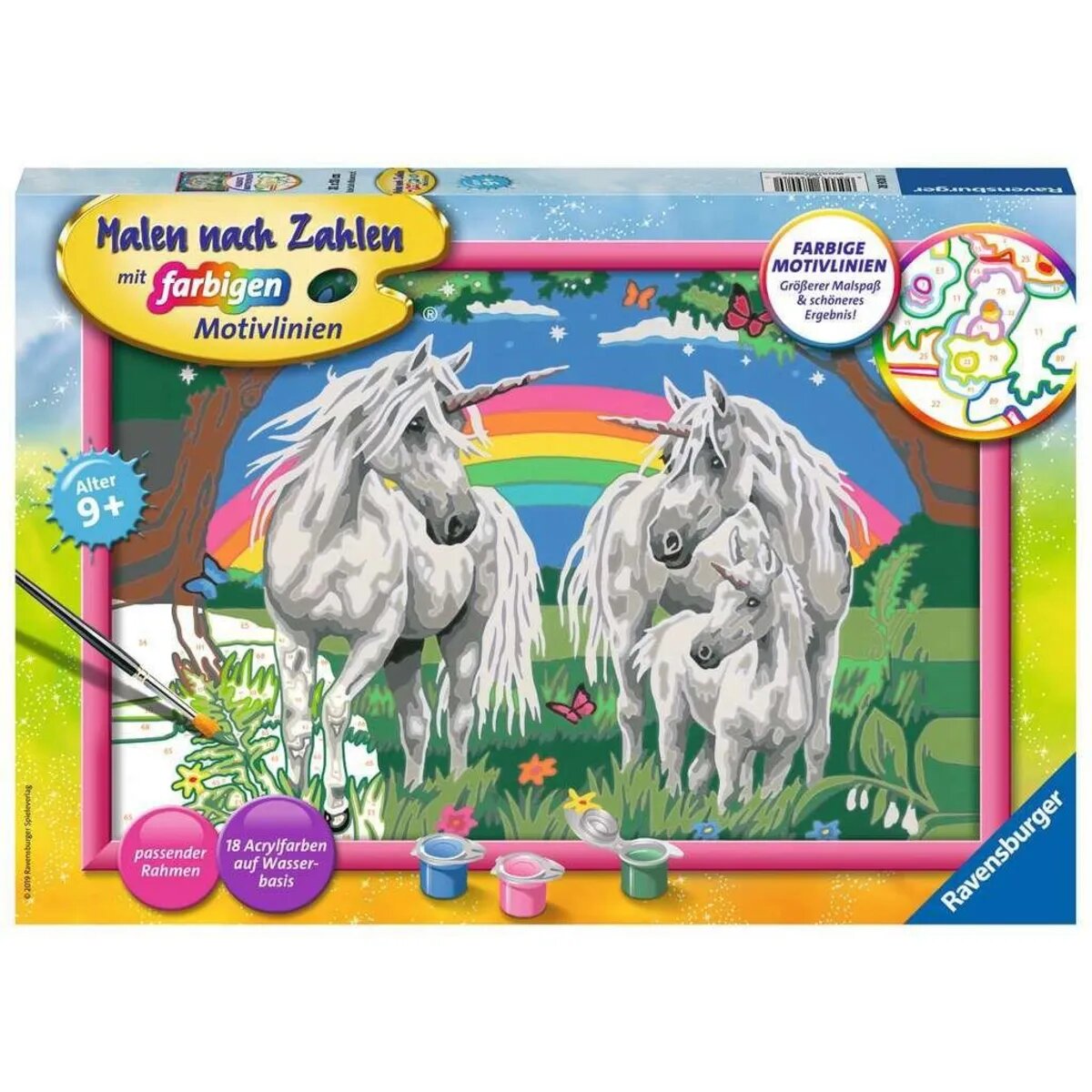 Ravensburger Malen nach Zahlen Fabelhafte Einhornwelt