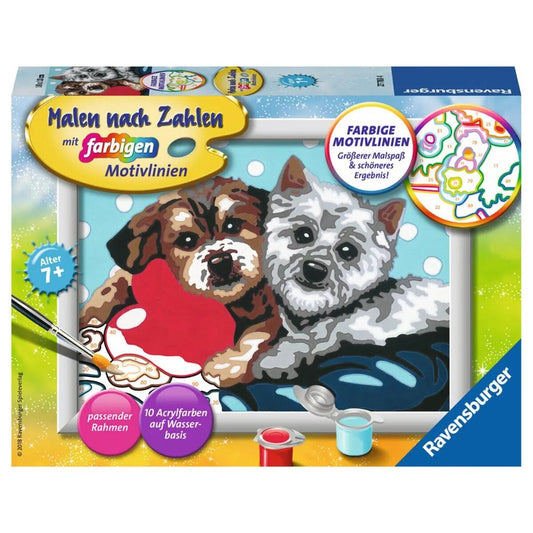 Ravensburger Malen nach Zahlen Hundefreundschaft