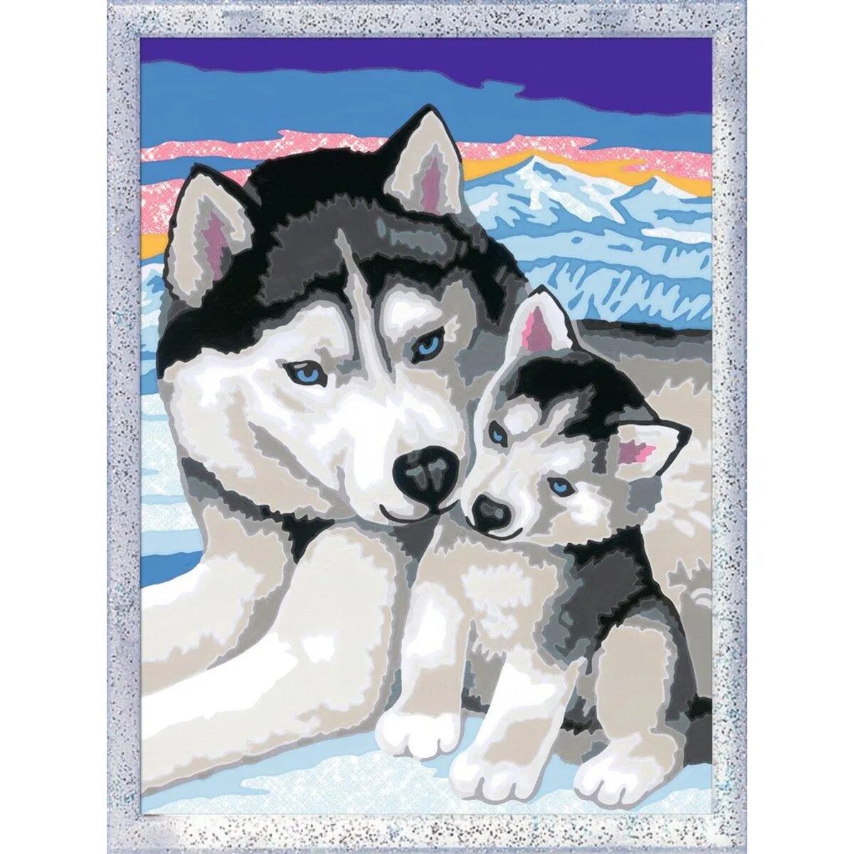 Ravensburger Malen nach Zahlen Husky Kuss