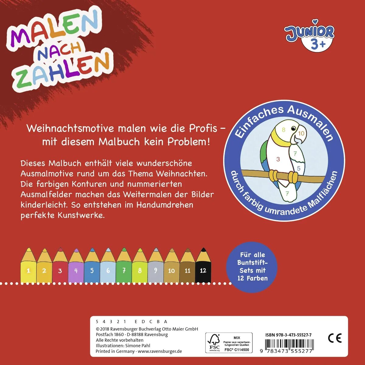 Ravensburger Malen nach Zahlen junior: Weihnachten