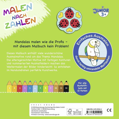 Ravensburger Malen nach Zahlen junior: Mandalas