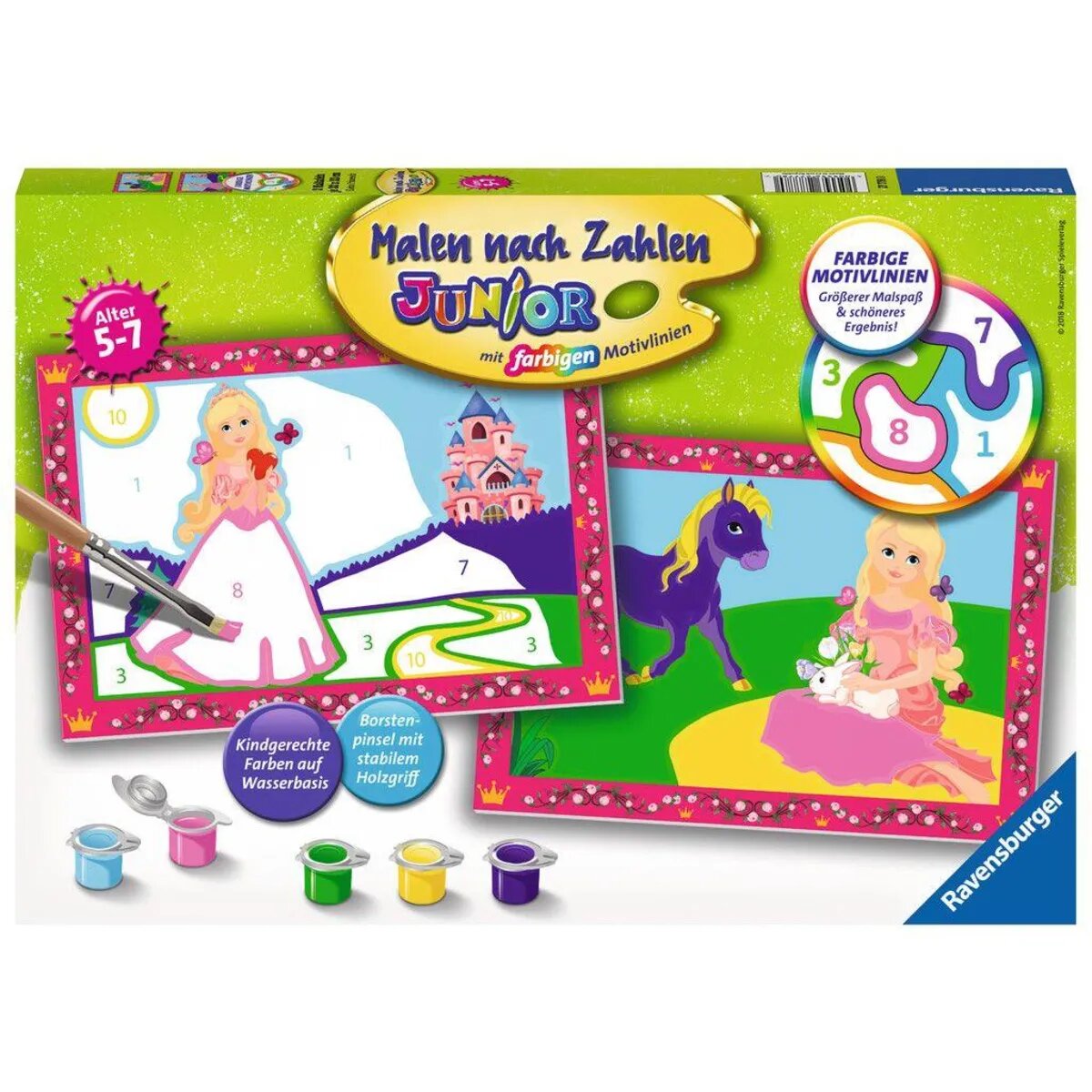 Ravensburger Malen nach Zahlen Junior Kleine Prinzessin