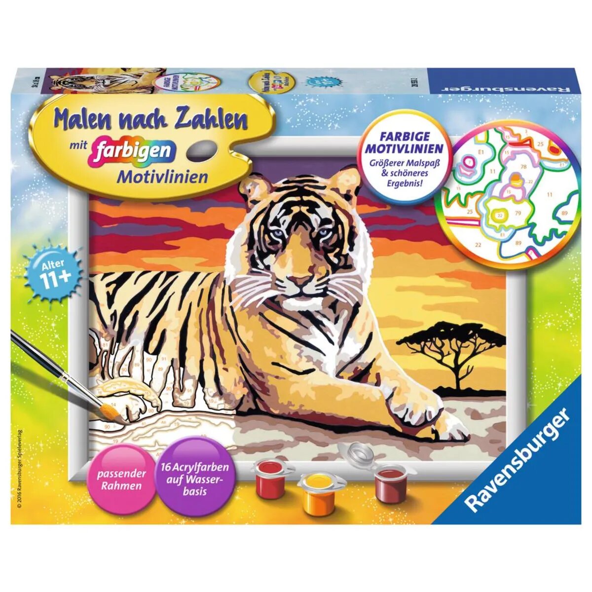 Ravensburger Malen nach Zahlen Majestätischer Tiger