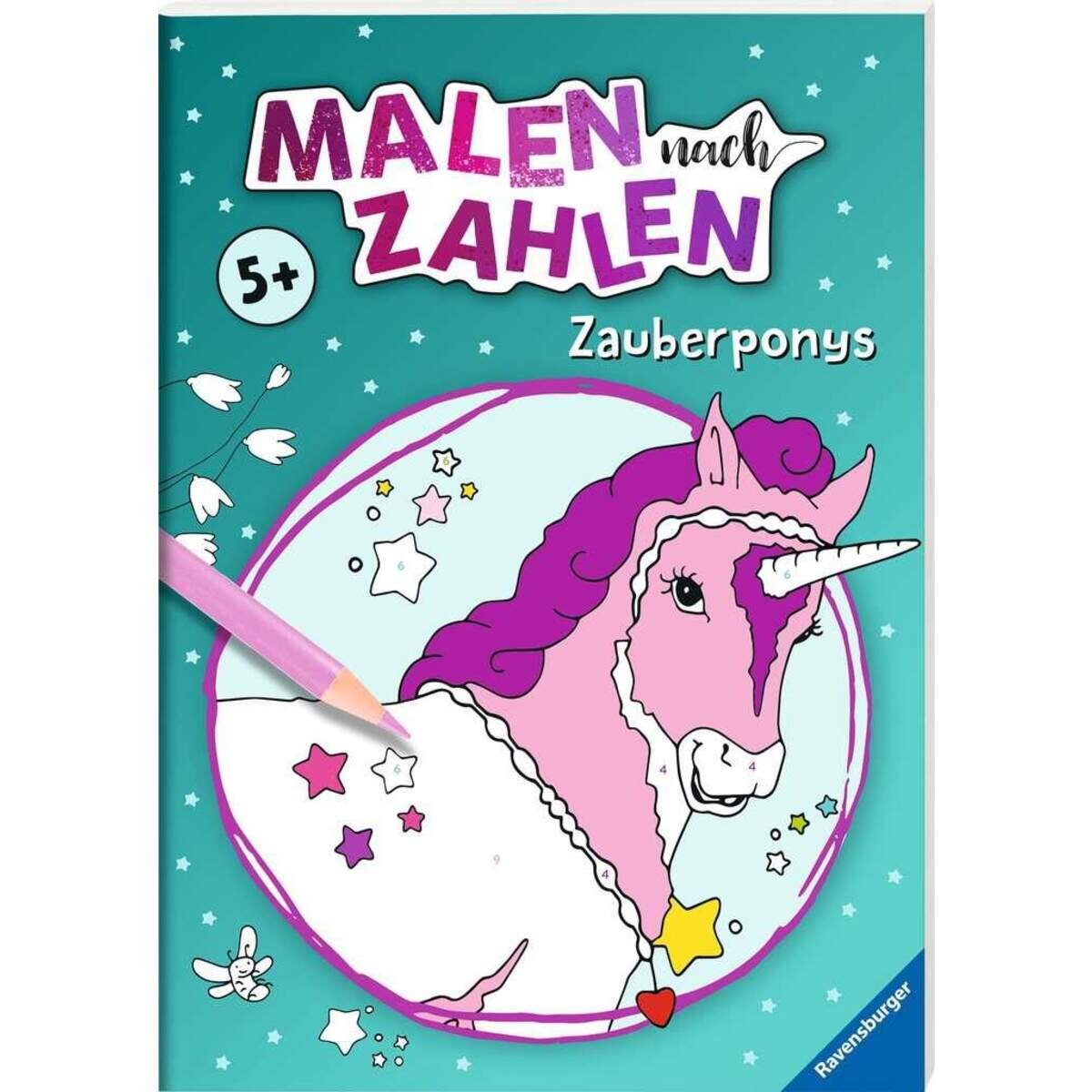 Ravensburger Malen nach Zahlen Malbuch Zauberponys