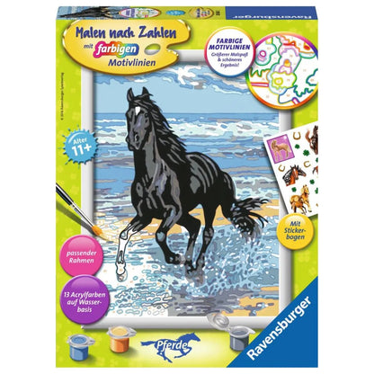 Ravensburger Malen nach Zahlen Pferd am Strand